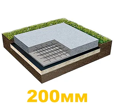 Фундамент плита 200 мм