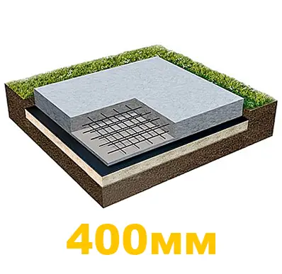 Фундамент плита 400 мм