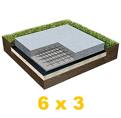 Фундамент плита 6 х 3