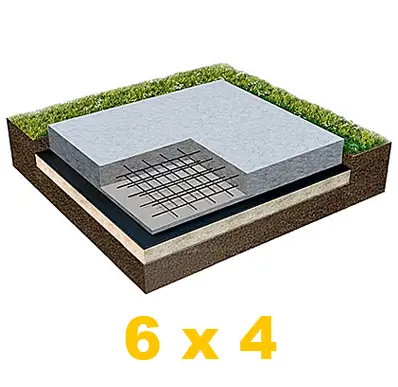 Фундамент плита 6 х 4